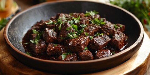 Irresistible sweet liver dish, perfect for a delicious menu that will delight your guests. Experience the unique flavors of sweet liver as a highlight in a delightful menu selection.