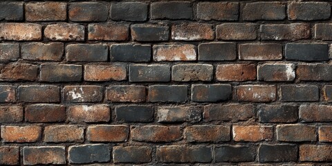 Obraz premium Textured brick wall background perfect for various design works, ideal for adding depth and character to creative projects and professional design works that require an authentic touch.