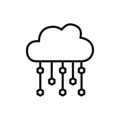 Hail icon Isolated flat vector in outline