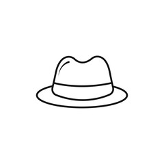 Hat Icon Isolated flat vector in outline