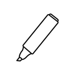 Highlighter icon Isolated flat vector in outline