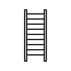 Ladder icon Isolated flat vector in outline