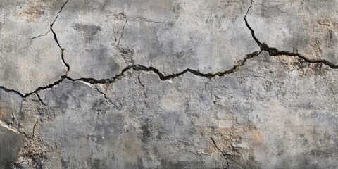 Obraz premium Cement crack wall texture offers a detailed perspective on the rugged beauty of cement surfaces. This cement crack wall texture captures the essence of wear and age in structural designs.