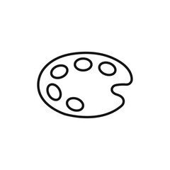 Palette icon Isolated flat vector in outline