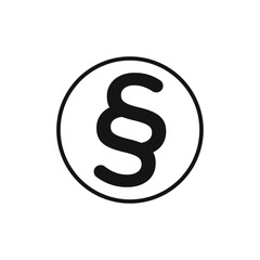 Paragraph icon Isolated flat vector in outline