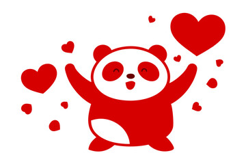 two hearts with a heart