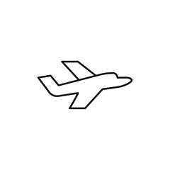 Obraz premium Plane icon Isolated flat vector in outline