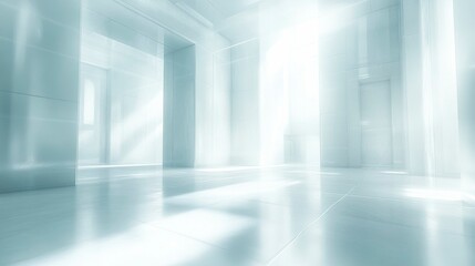 A sleek, minimal science and technology background with a light-blue gradient, abstract lines, and futuristic digital elements, ideal for cutting-edge technology projects.