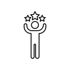 Success Icon Isolated flat vector in outline