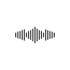 Voice icon Isolated flat vector in outline