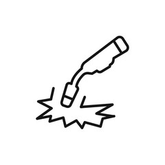 Welding icon Isolated flat vector in outline