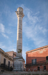 Fototapeta premium Colonne romane alla fine di Via Appia a Brindisi