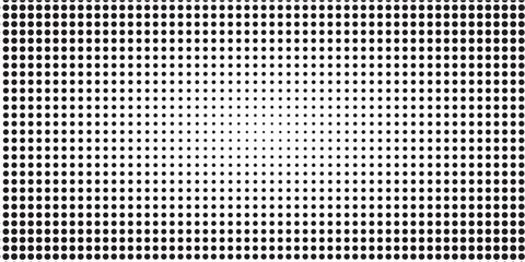 Halftone gradient. Dotted gradient, smooth dots spraying and halftones dot background seamless horizontal geometric pattern vector template set.