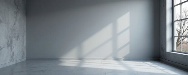 Fototapeta premium Gradient grey room backdrop, minimalist product display, photo, texture