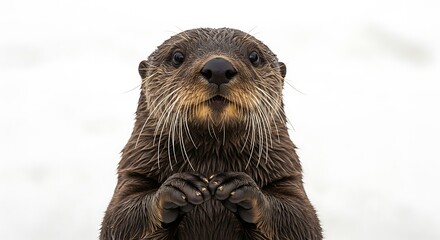 Fototapeta premium Cute Otter Portrait Wildlife Mammal Animal Pet Nature