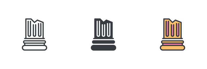 Architectural column icon