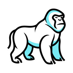 gorilla icon vector design