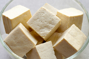 Soy tofu cubes, Tofu soy bean curd