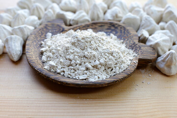 White clay filler, Soft-prepared chalk.  Thai tradition, Songkran festival