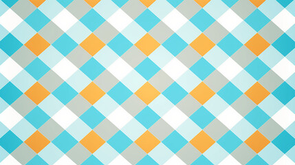 Seamless Checkered Pattern on Transparent Background for Versatile Design Use