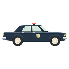 Fototapeta premium Police car illustration vehicle vector