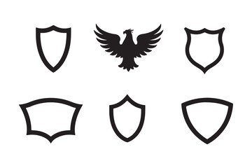 Shield Silhouette Bundle for Crafting