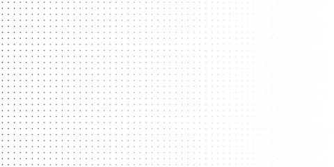 Halftone gradient. Dotted gradient, smooth dots spraying and halftones dot background seamless horizontal geometric pattern vector template set.