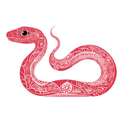 Obraz premium Year of the Snake snake illustration pattern vector