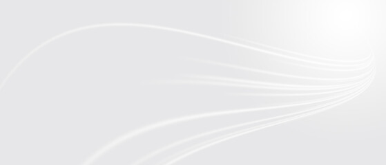 Technology Style pattern, curved white lines and light gray and gradient background
