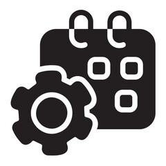 Scheduling  glyph icon