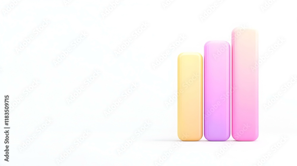 Poster gradient bar chart with line graph illustrating monthly data trends, showcasing performance fluctuat