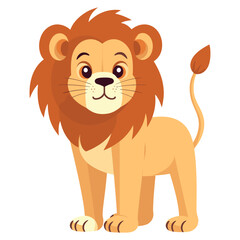 Lion king illustration wildlife children vector