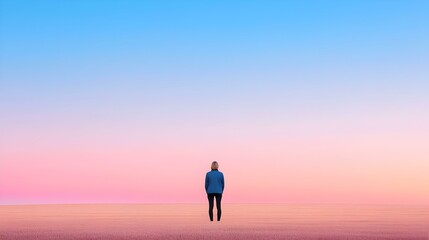 Bold silhouette framed by a radiant sunset, showcasing striking contrasts and vibrant hues in the evening sky.