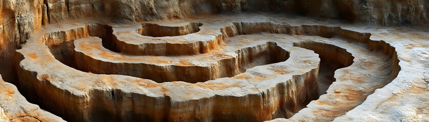 Spiral Canyon 3D Illustration