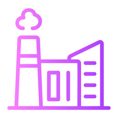 Factory gradient icon