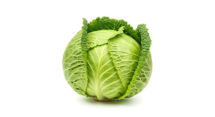 Fototapeta premium Fresh Green Cabbage Healthy Vegetable Food Ingredient Diet Nutrition Agriculture Farming Produce