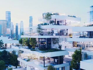 Innovative smart city trends transforming urban lifestyles in modern architecture digital environment futuristic viewpoint urban planning concepts