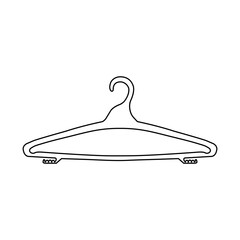 Clothes hanger vector icons on a white background