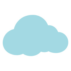 Obraz premium Cloud illustration simple art vector