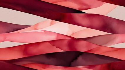 Naklejka premium Layered Red Ink and Wash Background: A complex background featuring layered washes of red ink and subtle textures creating a sense of depth and movement within an abstract composition