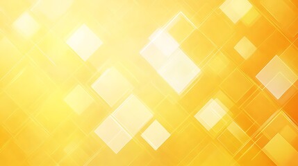 Abstract Yellow Background with Overlayed Squares