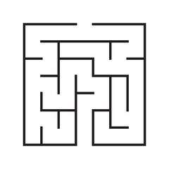 Kids riddle maze puzzle labyrinth vector illustration