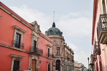 Colonial buildings in the historic centre of Oaxaca, Mexico