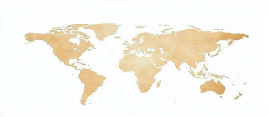 Vintage World Map: A Journey Across Continents
