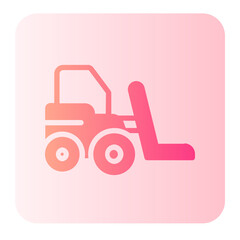 Forklift gradient icon