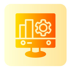 monitor gradient icon