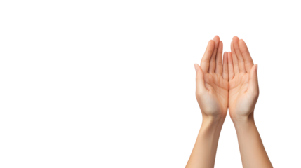 Hands reaching for the sky, a symbol of hope, aspiration and new beginnings uplifted