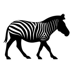 Zebra illustration silhouette wildlife vector