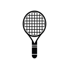 Tennis racket icon logo design template isolated illustration