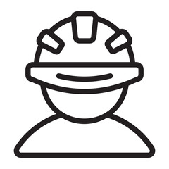 worker line icon